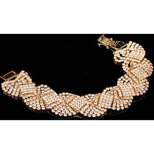 DIWENFU 18K Gold Color Charm Bracelets for Women Girls Genuine 925 Sterling Silver Pulseira Feminina Join Party Bracelet Females