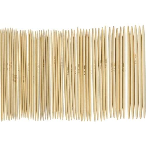 11 Sets 4.9" Bamboo Knitted Gloves Knitting Needles 2,0 - 5,0 mm US 0-8