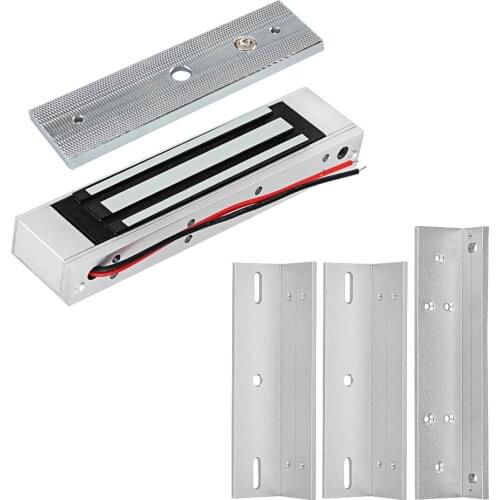 12V Electromagnetic Locks 180KG/350lbs Electric Magnetic Lock ZL U Bracket for Electronic Door Access Control System Waterproof