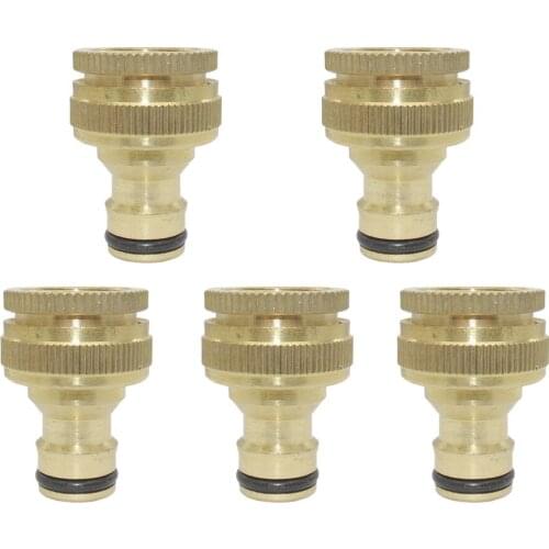 2PC BSP Brass 1/2'' 3/4'' Female Thread Faucet Connector Garden Irrigation Quick Adapter Washin Machine Water Tubing Fitting