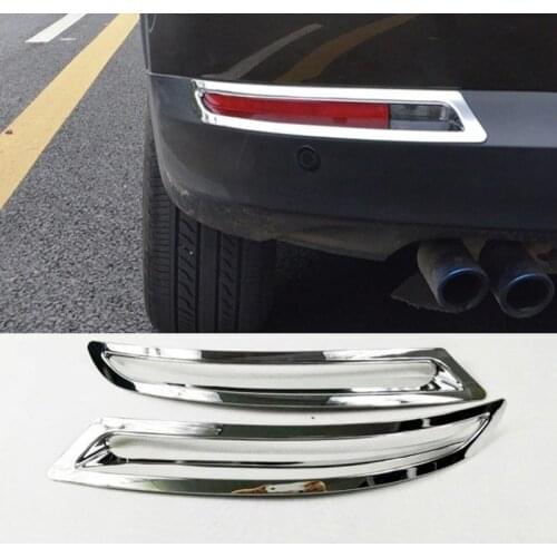 2 Pieces ABS Chrome Rear Fog light Frame tail lamp Cover For VW Volkswagen Tiguan 2010 2011 2012 2013 2014 2015