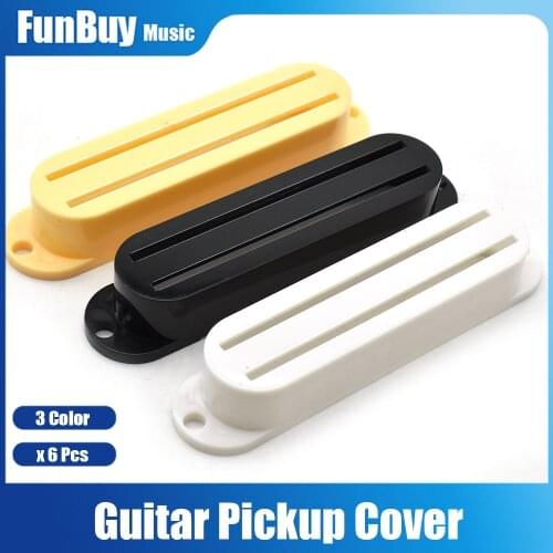 6Pcs Plastic Dual Rail Humbucker Pickups Pickup Cover for Fender Tele Electric Guitar Replacement Drop shipping