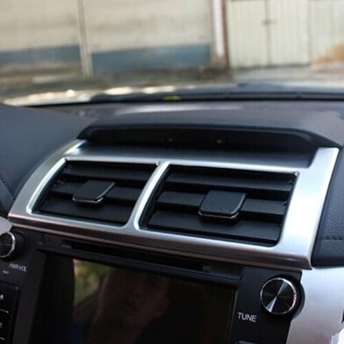 ABS Chrome For Toyota Camry accessories 2015 2016 2017 Car styling Car conditioner air Outlet decoration cover Trim