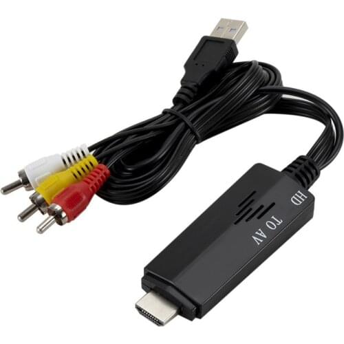 1080P HDMI-compatible To AV RCA Video Audio AV Adapter Cable Converter Component for DVD Cable Box PS3 Xbox 360 Blu-ray Player