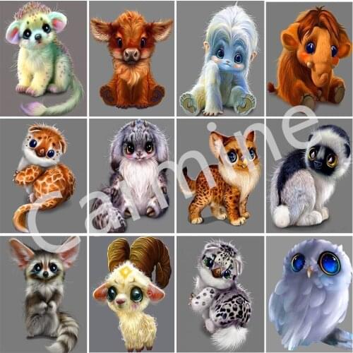 Cartoon DIY 5D Diamond Painting Cute Animals Cross Stitch Homemade Art Embroidery Full Round&Square Drill Home Decoration Gift