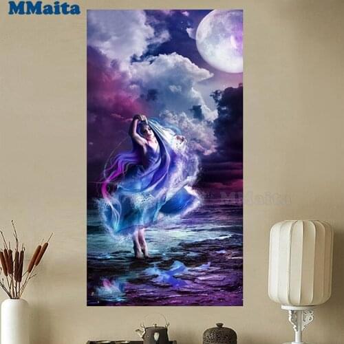 Diamond painting Sexy woman in romantic fantasy scenery cross stitch diamond mosaic full square round diamond embroidery GG5482