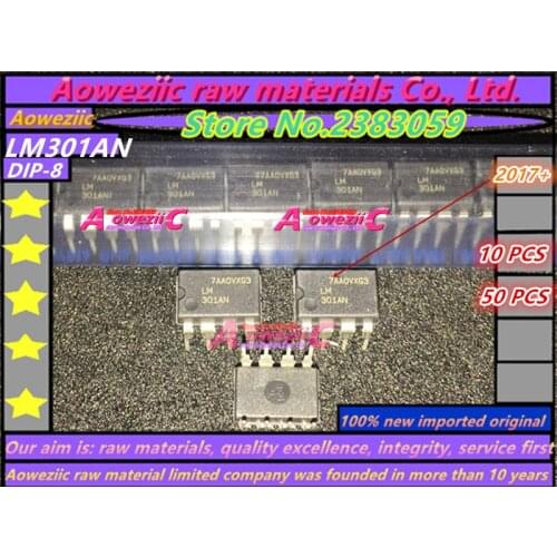 Aoweziic 2017+ 100% new imported original LM301AN LM301A 301AN DIP-8 Operational Amplifier