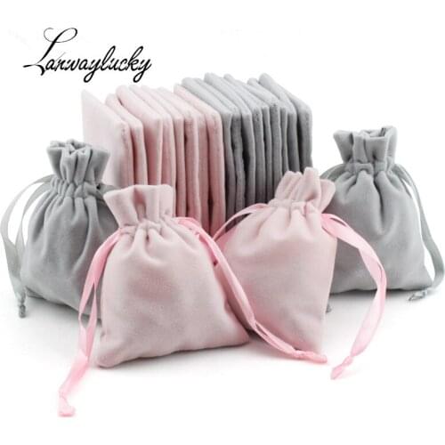 8x10cm Velvet Jewelry Pouches Cosmetic Christmas Wedding Party Favors Packaging Gifts Bags Wrapping Drawstring Sack Bag Pouch