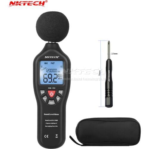 NKTECH NK-D2 Digital LCD Sound Noise Meter USB Data Logger Level Auto Ranging 30-130dB Decibel Frequency 31.5Hz-8.5kHz vs MS6701
