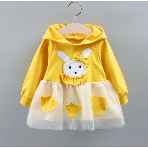 Long Sleeve Baby Girls Dress for Girl Rabit Cute Birthday 0 2T Newborn Toddler Dresses Kids Casual Clothes Vestido Infantil 24M