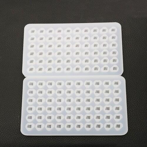DIY Mold Crystal UV Epoxy Mold 60 Grid Ice Cube Mould Irregular Jewelry Pendant Diamond Silicone Molds