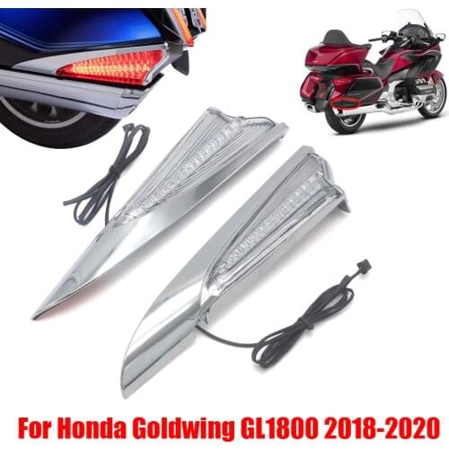 For Honda Goldwing GL1800 GL 1800 F6B 2018 2019 2020 2021 Motorbike Saddlebag Accent Swoop LED Light Turn Signal Case NEW