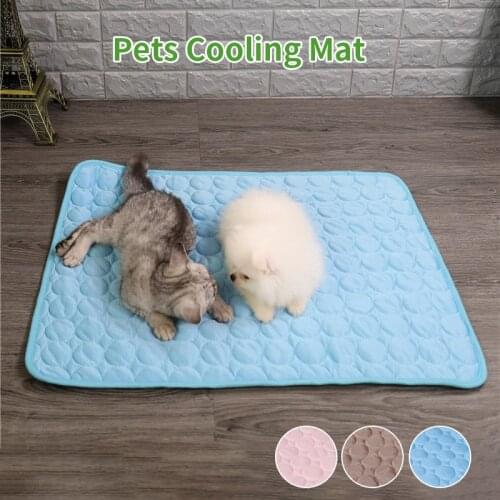 Pet Breathable Pad Mat For Dog Cat Mat Cooling Summer Bed Washable For Small Medium Large Dogs