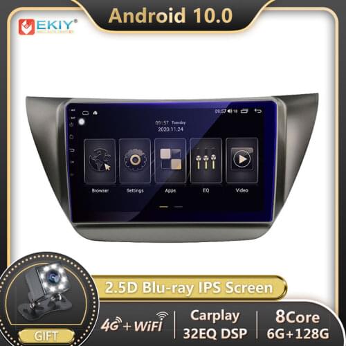 EKIY 6G 128G Android 10 Autoradio For MITSUBISHI LANCER IX 2006-2010 Car Radio Mutimedia Blu-ray IPS Auto Carplay Navigation GPS