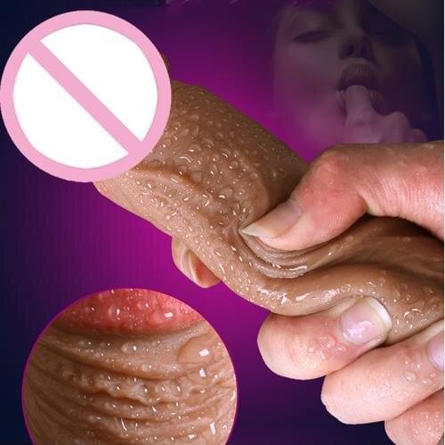 GaGu Super Realistic Soft Silicone Dildo Suction Cup Male Artificial Penis Dick Woman Masturbator Adult Sex Toys Dildo For Women