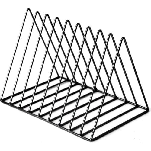 HX6A Nordic Simple Bookend Book Stand Support Desktop Storage Rack Bookshelf Holder