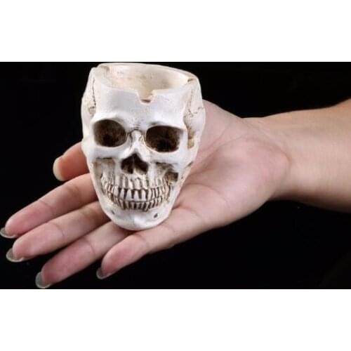 Skull ashtray personalized home ornaments resin skull model home decoration Halloween skull personality appliances free shipping