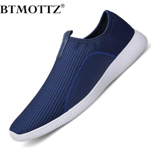 Summer Breathable Mesh Men Sneakers Fashion Casual Mens Loafers Lightweight Brand Designer Mens Walking Shoes Zapatillas Hombre