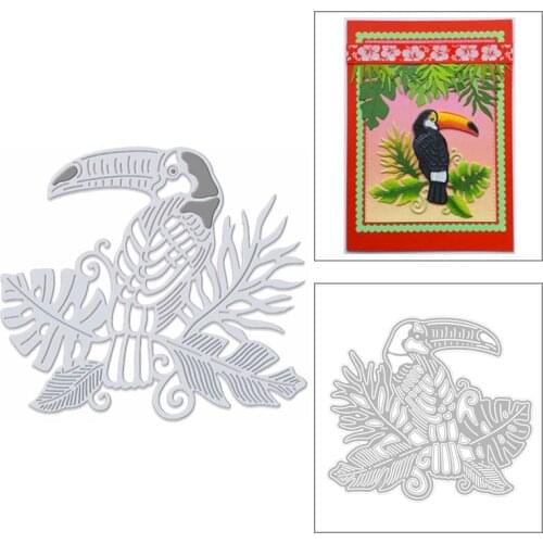 2020 New Animal Toucan Bird Metal Cutting Dies and Leaves Die Cut Scrapbooking For Crafts Greeting Card Making No Stamps Sets