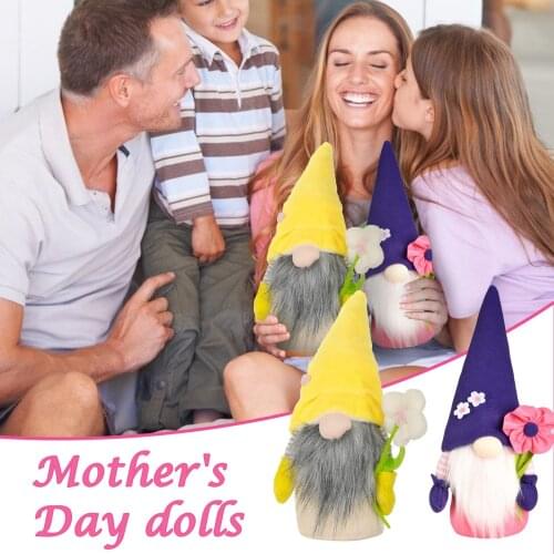 Kawaii stuffed toy dolls Spring Flowers Dwarf Gnome Mothers Day Gnomes Gift Home Decoration Decoration For children Toy