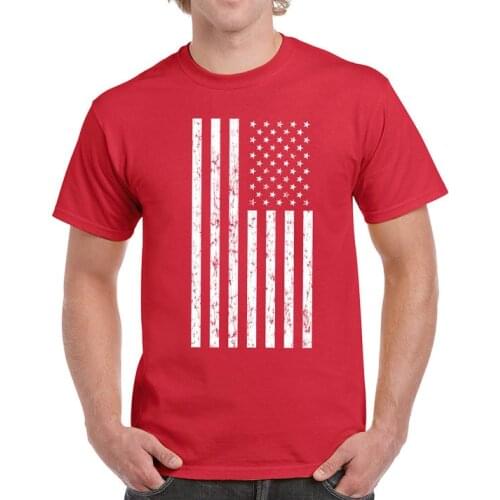 American Flag T Shirt men USA merica veterans day fourth of july pride america old glory cool military tee US plus size