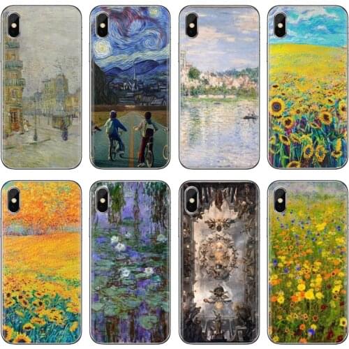 Soft TPU Phone Cover For Xiaomi mi Redmi Note 3 4 4X 5 6 7 8 8t 9 9s 9t 10 pro lite Lisa-Oil-C-painting-a-van-Gogh-Mona