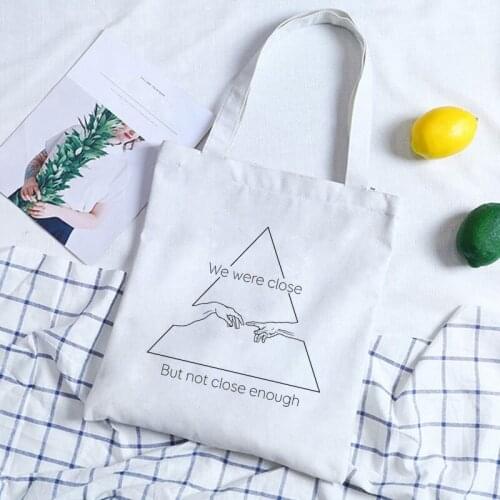 2020 New Michelangelo Women Bag Harajuku Ulzzang Shoulder Canvas Bags Letter Print Ins Handbag Casual Crossbody Bag Retro Purse