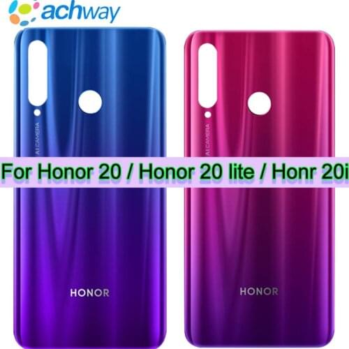 ORIGINAL For Huawei Honor 20 Lite Battery Cover Door Back Housing Rear Case For Honor 20i Battery Door Replace Honor 10i Cover