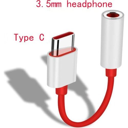 Original oneplus 6T 7 Pro usb Type C To 3.5mm Earphone Jack Adapter Aux Audio For oneplus 7T/7T Pro usb-c music converter cable