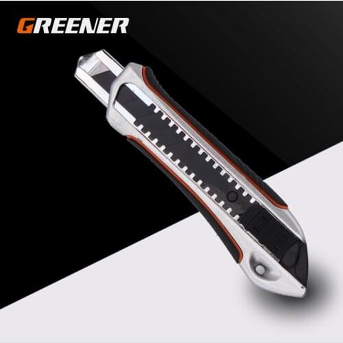 Professional Utility Knife Art Wallpaper Cutter Black Blade Cutting Paper for Industrial Use Rubber handle Nonslip Hand Tools