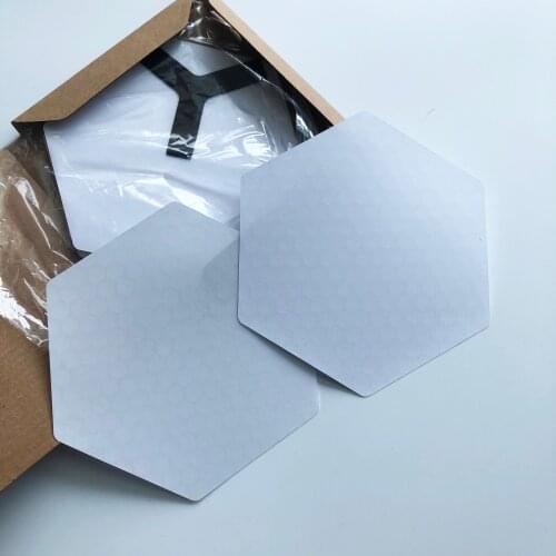 Silicon Rubber Deck Pad Tail Pad Hexagon Surfboard Deck Traction Pad For Surfing