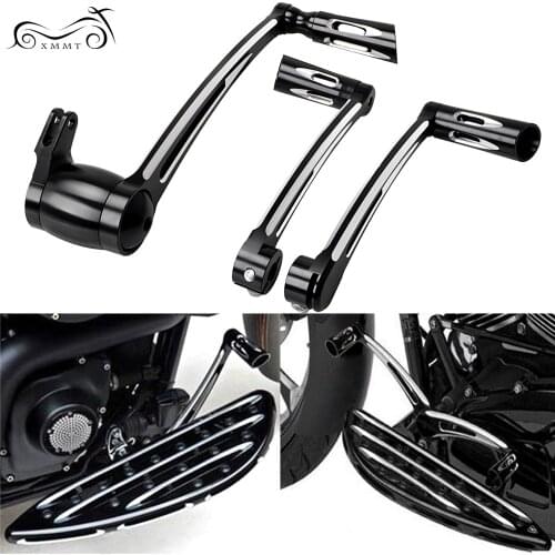 For Harley Touring FLT FLHX FLHT 2014-2019 Motorcycle Parts Black Cut Gear Shift Lever W/ Shifter Pegs Brake Arm Pedal Kit