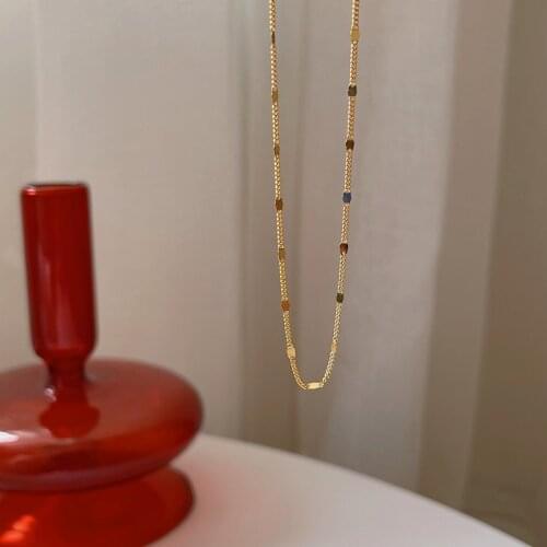 Silvology 925 Sterling Silver Flakes Chain Choker Necklace for Women Elegant Flat Simple Necklace Aesthetics Statement Jewelry