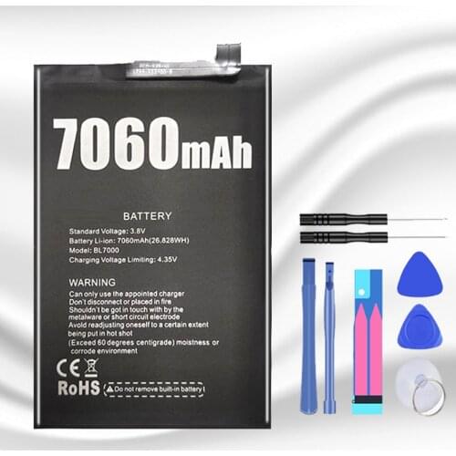 100% Original YKaiserin 7060mAh BL 7000 Battery for Doogee BL7000 SmartPhone In Stock High Quality +Tracking Number