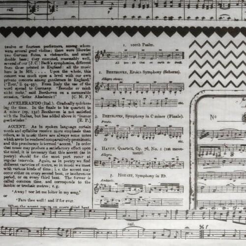 100pcs Musical Notes Wrapping Tissue Paper for Music Party Free Shipping