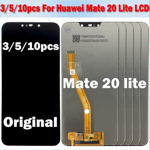 3/5/10pcs 100% Tested Original LCD For Huawei Mate 20 lite LCD For Huawei Mate 20 Lite Display Touch Screen Digitizer Assembly