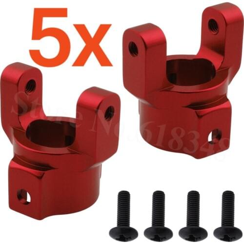 5Pairs For HSP Pangolin 94180 180003 (18006) Alum Alloy Caster Mount Carrier L/R 1:10 Rock Crawler RC Car Upgrade Parts