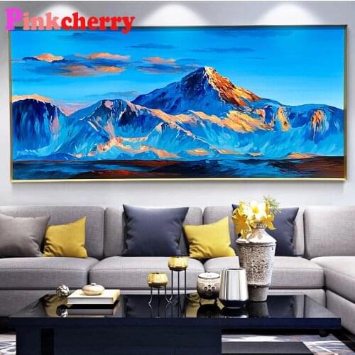 5d Full Square/Round DIY diamond embroidery Abstract Mountain peak large size cross stitch Diamond Painting