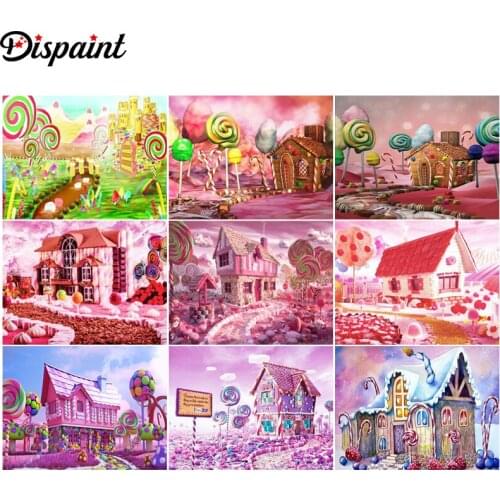 Dispaint Diamond Painting Full Square/Round Drill 5D DIY "Cartoon candy" Daimond Embroidery Rhinestone Cross Stitch Decor
