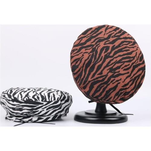 2021 Women Girl Beret French Artist Warm Winter Beanie Cap Vintage Plain Zebra Striped Beret Hat Elegant Lady Painter Caps