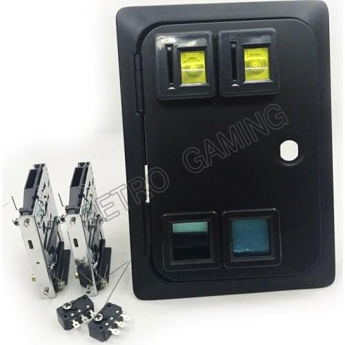 Dual american style coin door for arcade cabinet/casino machine/slot game cabinetCoin operator machine