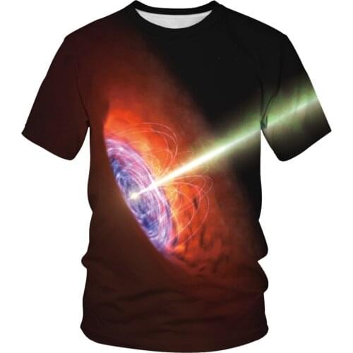 Galaxy T Shirt 2021 Fashion Men T-shirt Space Nebula 3D Printed Unisex Streetwear Summer Casual T shirts