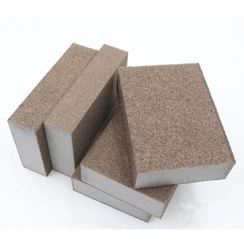 10pcs 120grit Abrasive Foam Sanding Sponge Block Wood Furniture Wall Corner Grinding Hand Tool