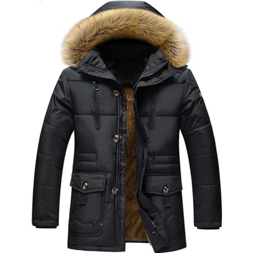 HELELYN Men's Long Parkas