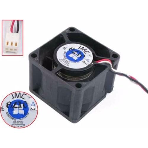 JMC / DaTech 3828-12HB DC 12V 0.3A 38x38x28mm 3-Wire Server Square Fan