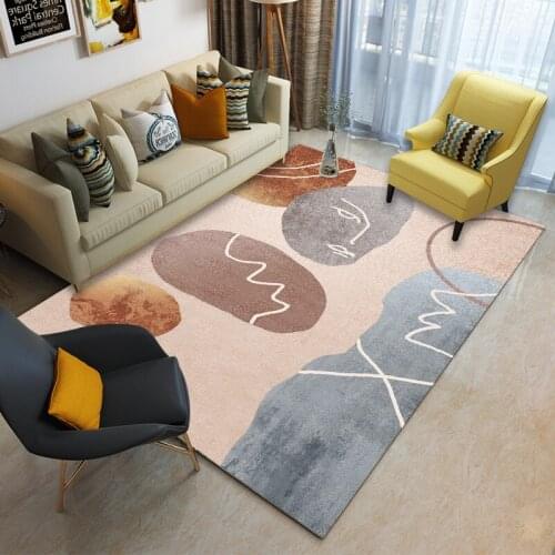 Living Room Bedroom Carpet Nordic Modern Minimalist Cashmere Coffee Table Sofa Cushions Decoration Products Exquisite Floor Mats