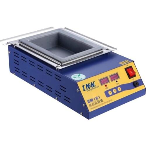 Square high temperature lead free soldering pot titanium solder furnace tin melting digital display 220V 110V CM-161 0-600C 1KW