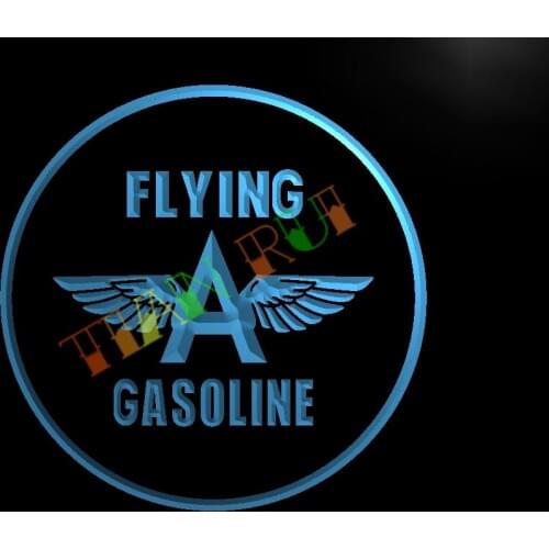 LG099- Flying Gasoline LED Neon Light Sign hang sign home decor crafts