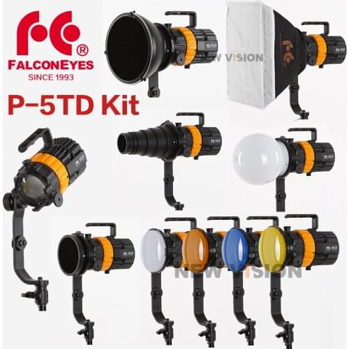 Falcon Eyes Mini Spot Light 100W Photography Light Adjustable Focus Length Fill Light Pulsar 5 P-5TD
