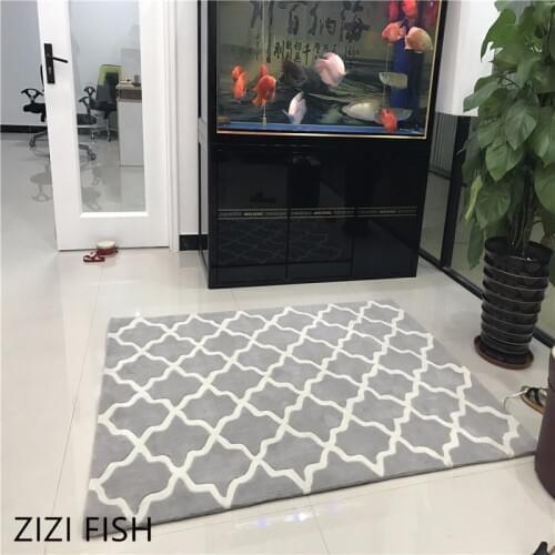Fashion Gray Pattern Thicken Acrylic Living room Great carpet rug Bedroom Bedside Bedroom home prayer mat Can be customized
